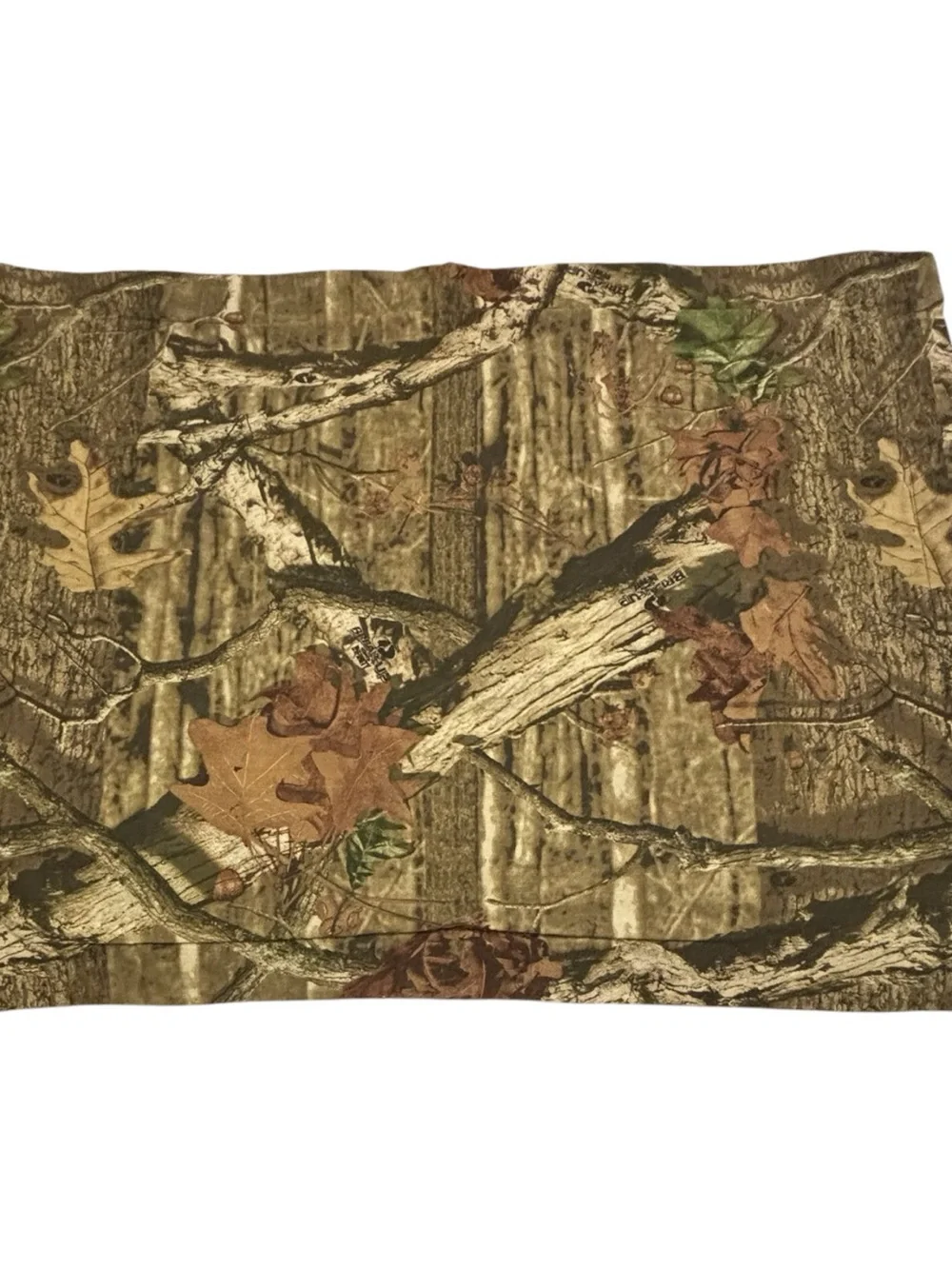 Mossy Oak Break Up Infinity Camo Pillow Case Standard Trees Leaves Brown Green
